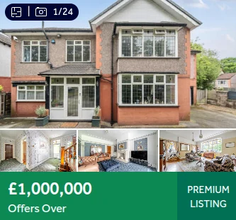 Supplied Liverpool-area property listing screenshot with the visible price £1,000,000